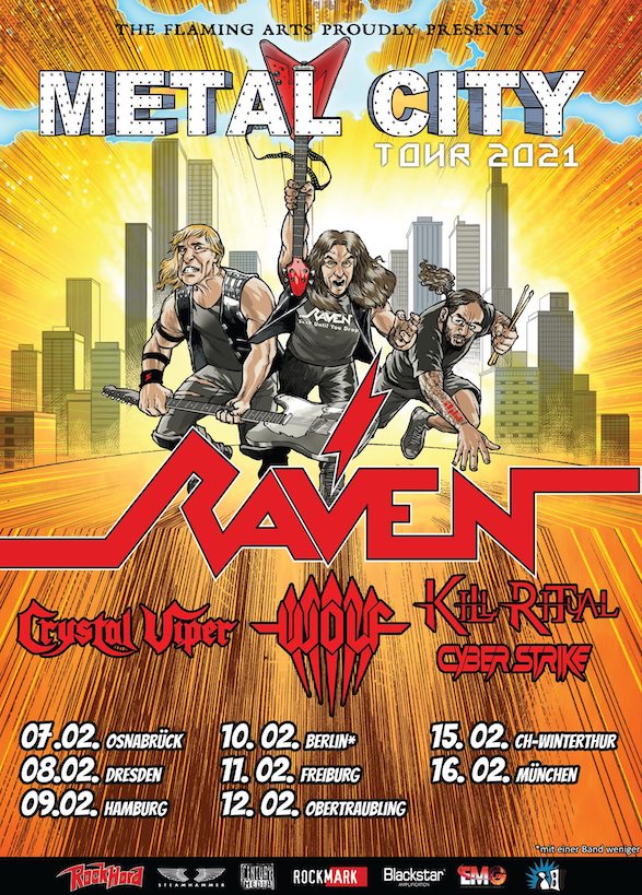 You are currently viewing RAVEN – ‚Metal City‘ Tour im Februar