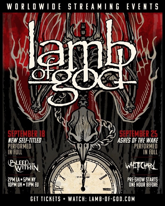 You are currently viewing LAMB OF GOD Livestreams angekündigt