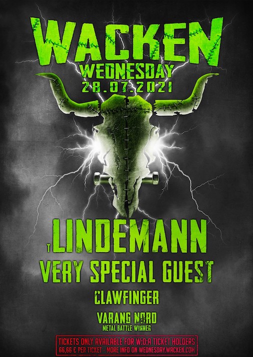 You are currently viewing WACKEN WEDNESDAY – Mit TILL LINDEMANN u.A.