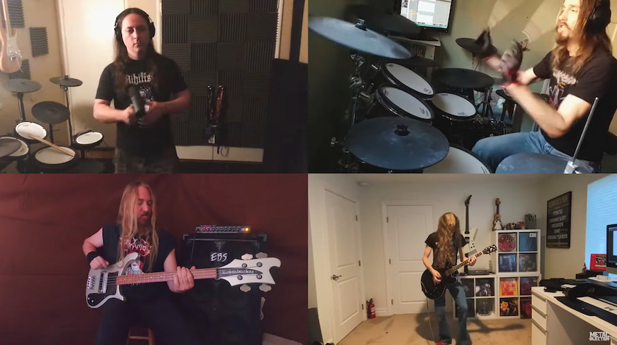 You are currently viewing TESTAMENT, MEGADETH, CARCASS, ABSYMAL DAWN Members – ENTOMBED Cover