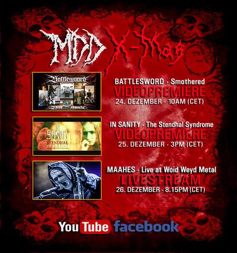 Read more about the article MDD X-MAS: BATTLESWORD, IN SANITY, MAAHES