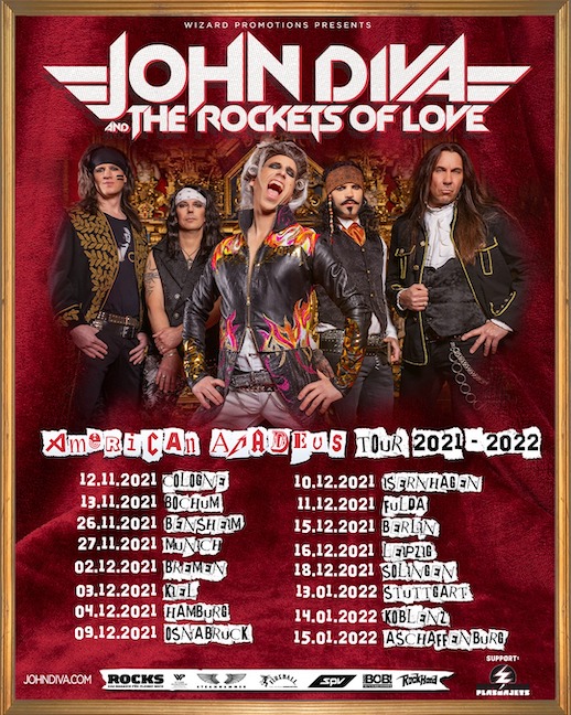 You are currently viewing JOHN DIVA & THE ROCKETS OF LOVE – ‚American Amadeus‘ Tour 21