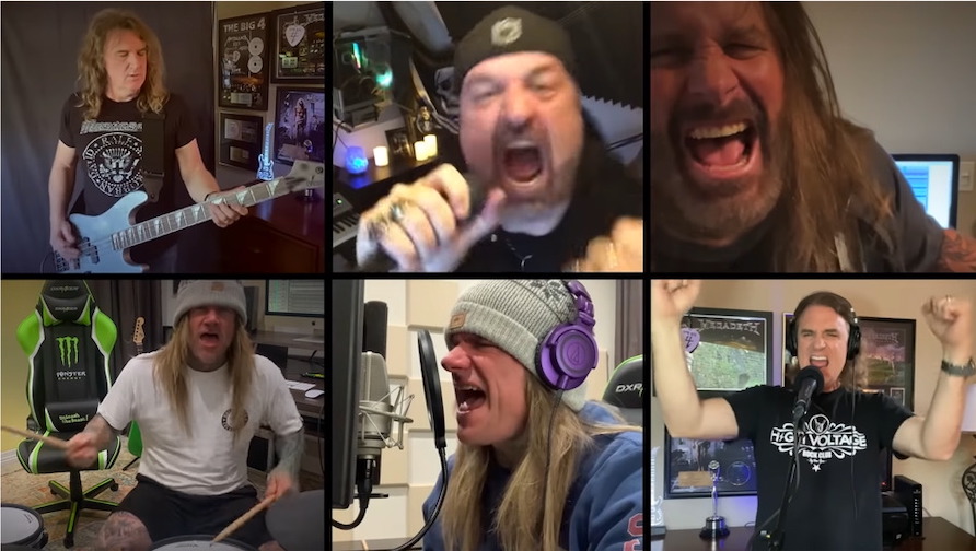 You are currently viewing „Collab-A-Jam“  – DOKKENs ’Tooth And Nail’ von VIOLENCE, MEGADETH, SYMPHONY X  & STEEL PANTHER Musikern