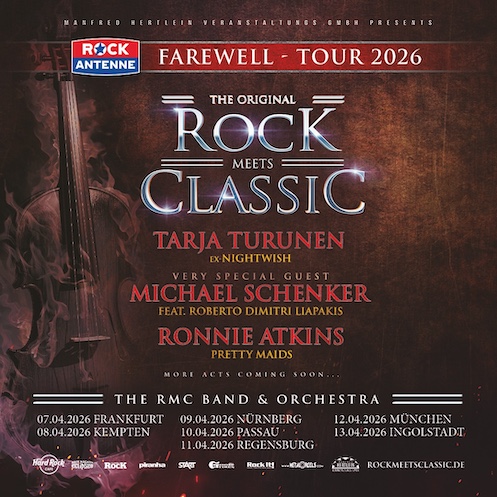 Du betrachtest gerade Rock Meets Classic 2026 – Abschiedstour mit TARJA, MICHAEL SCHENKER u.a.