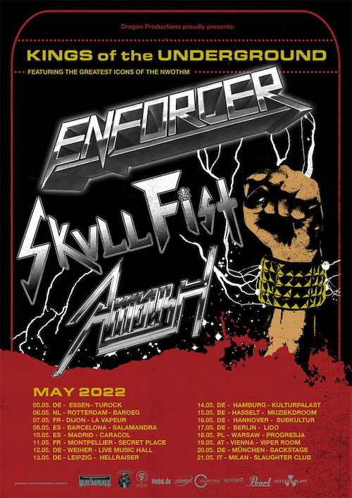 You are currently viewing ENFORCER + SKULL FIST + AMBUSH Tour auf 2022 verlegt