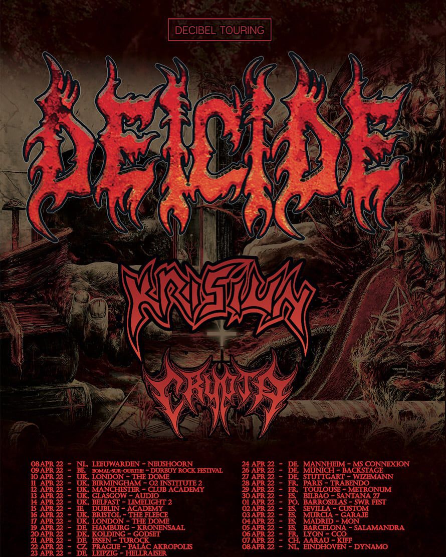 You are currently viewing DEICIDE – KRISIUN – CRYPTA kommen auf Europatour