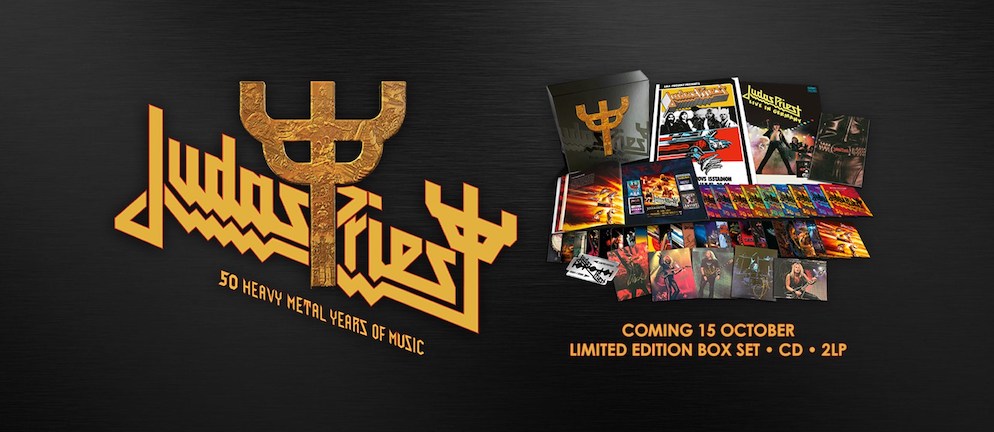 You are currently viewing JUDAS PRIEST – Feiern “50 Heavy Metal Years of Music” mit gigantischer 42 CD Box / The Hellion / Electric Eye live online