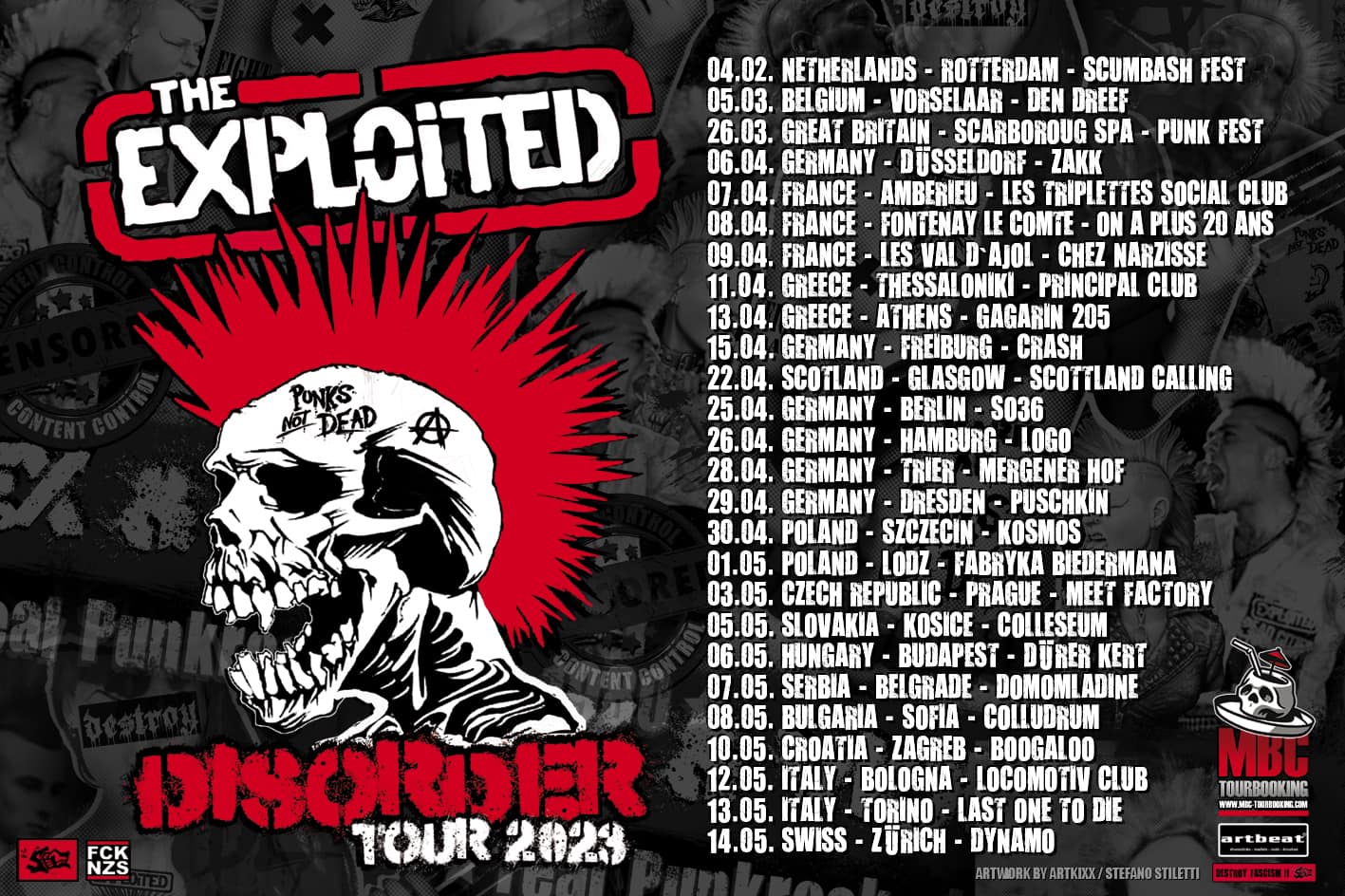 THE EXPLOITED “Disorder“ Tour 2023 Obliveon