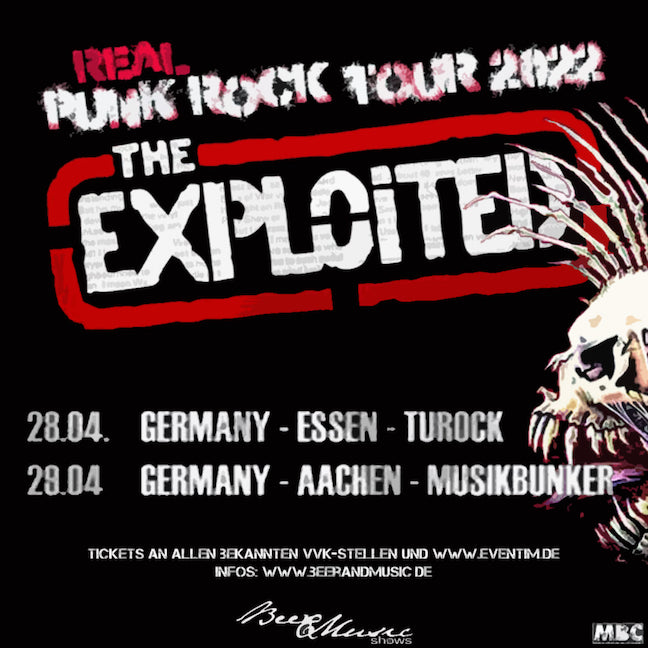 You are currently viewing THE EXPLOITED  – Kommen doch noch auf “Real Punk Rock“ Tour 2022