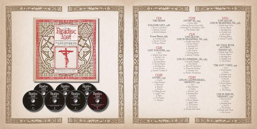 You are currently viewing PARADISE LOST – feiern 30 Jahre „Gothic“ mit „The Lost and the Painless“ 6CD + DVD Set
