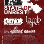 KREATOR und LAMB OF GOD kündigen “State Of Unrest“ Tour an