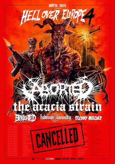 You are currently viewing ABORTED, BENIGHTED , THE ACACIA STRAIN – “Hell Over Europe 4” Tour gecancelt