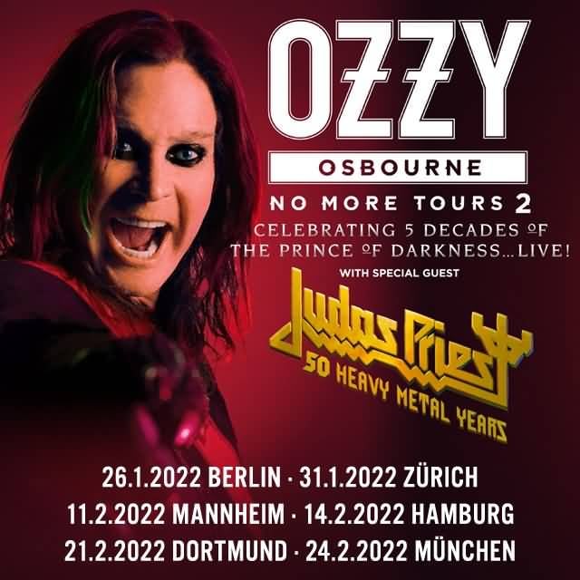 You are currently viewing OZZY OSBOURNE – „No More Tours“ Termine mit Judas Priest im Mai abgesagt!