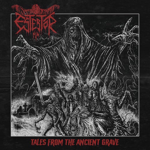 You are currently viewing Ancient Thrash Death von ESTERTOR – ”Tales From The Ancient Grave” Albumstream