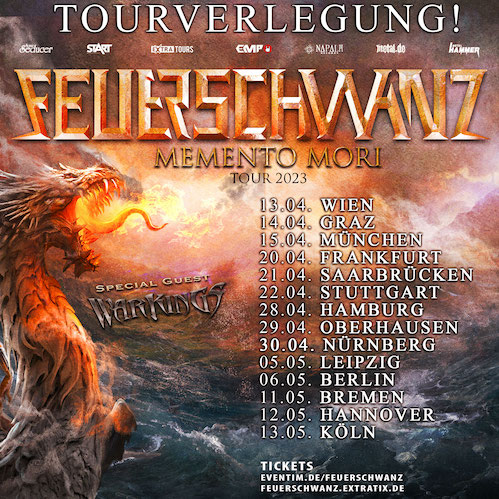 You are currently viewing FEUERSCHWANZ – Tourverlegung und Livestreamevent bekannt gegeben