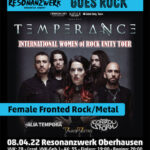 TEMPERANCE – ALIA TEMPORA – CONTROL THE STORM – DAWN OF DESTINY Showankündigung