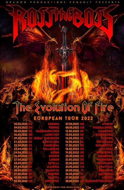 You are currently viewing ROSS THE BOSS – Plant “Evolution of Fire” Tour 2022
