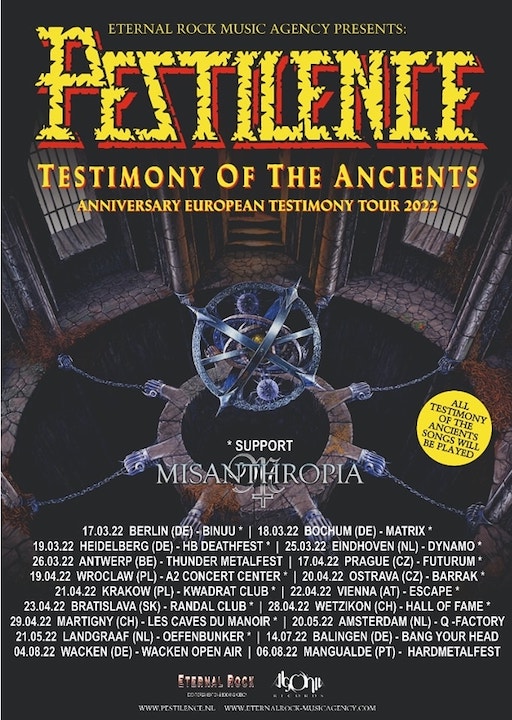 You are currently viewing PESTILIENCE – “Testimony Of The Ancients” Tour 22
