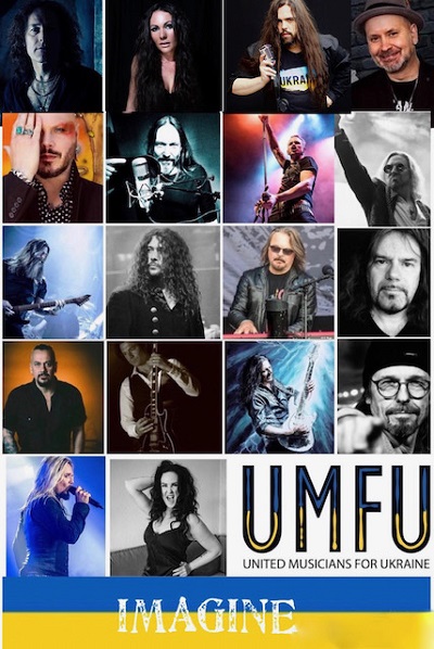 You are currently viewing KING DIAMOND, SOILWORK, HAMMERFALL Member – `Imagine` Cover für die Ukraine