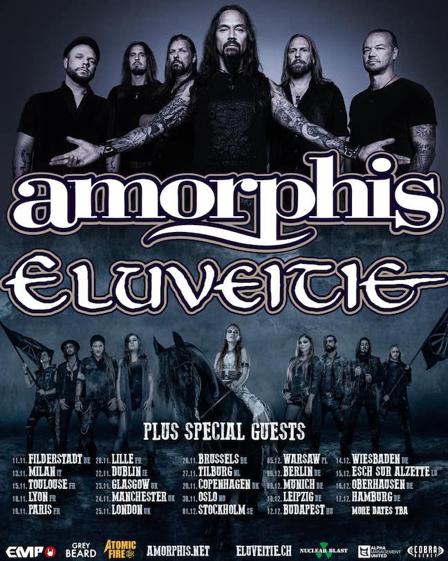You are currently viewing AMORPHIS & ELUVEITIE – Europa Co-Headliner Tour im Winter