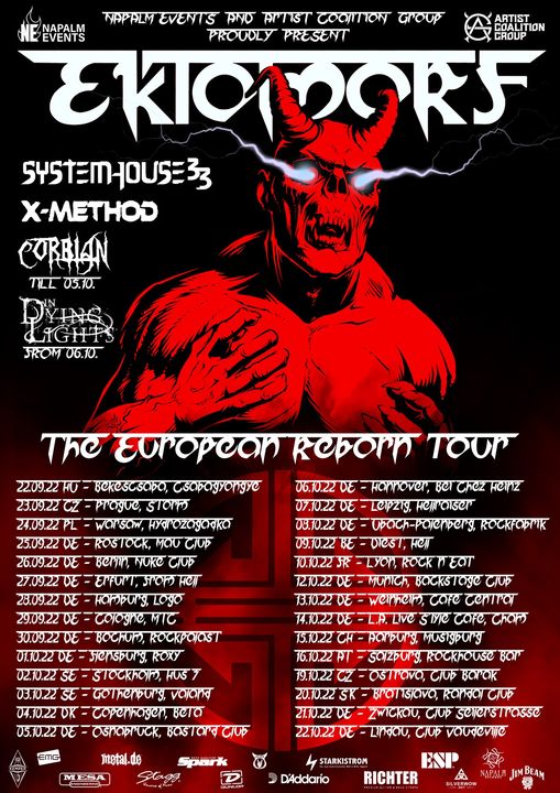 You are currently viewing EKTOMORF – „THE EUROPEAN REBORN“ TOUR 2022 Update