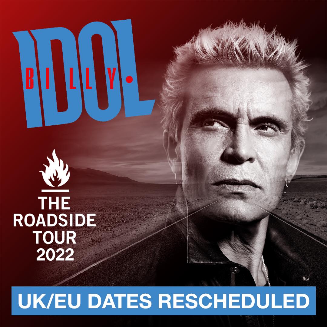 You are currently viewing BILLY IDOL  – “The Roadside“ Tour in den Herbst verlegt