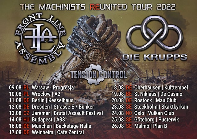 You are currently viewing DIE KRUPPS & FRONT LINE ASSEMBLY – “The Machinist Reunited Tour“