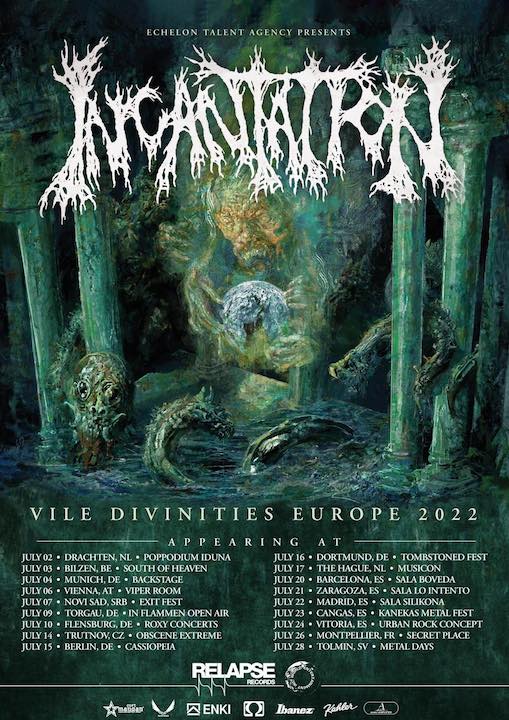 You are currently viewing INCANTATION – Gehen auf “Vile Divinities“ Tour