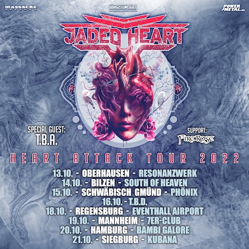 You are currently viewing JADED HEART – gehen auf „Heart Attack Tour“