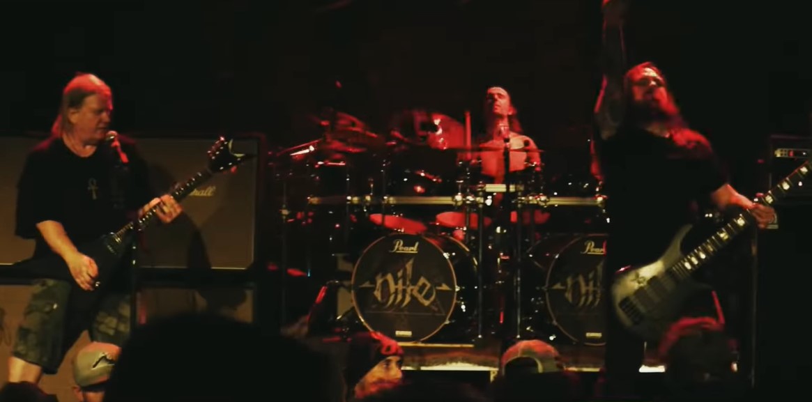 You are currently viewing NILE – teilen `Vile Nilotic Rites´ Livevideo