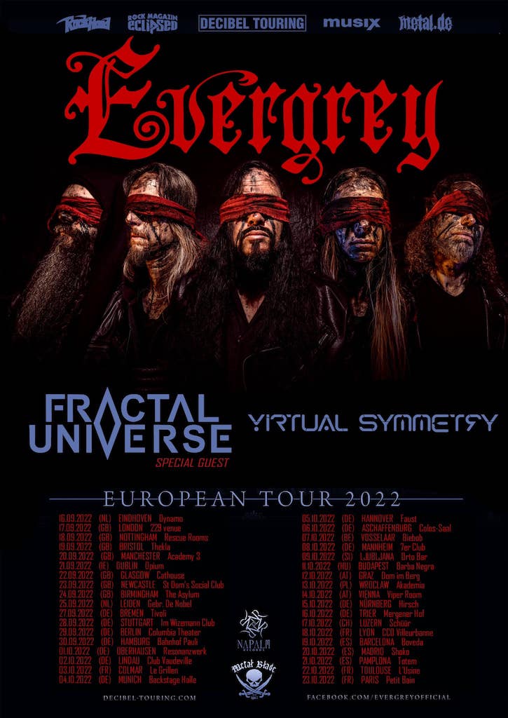You are currently viewing EVERGREY, FRACTAL UNIVERSE, VIRTUAL SYMMETRY – auf Eurotour 22