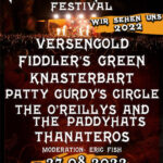 FEUERTAL Festival 2022 – Versengold, Fiddler´s Green, Knasterbart u.a.