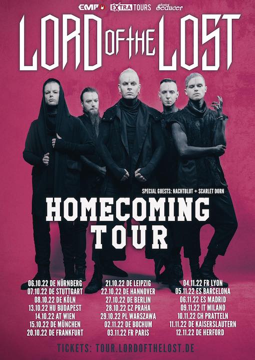 You are currently viewing LORD OF THE LOST – ““Homecoming””  Tour 2022 im Herbst