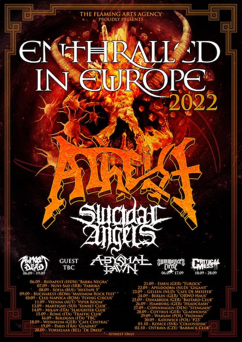 You are currently viewing ATHEIST – “ENTHRALLED IN EUROPE” Tour wieder angesetzt