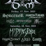 HAMMER OF DOOM Festival 2023 – MY DYING BRIDE,  SORCERER, MARTIN TURNER  …