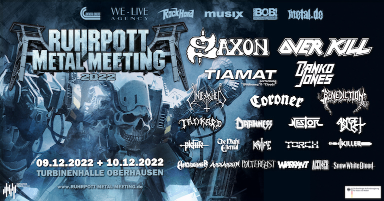 You are currently viewing RUHRPOTT METAL MEETING 22 – Billing steht fest: SAXON, OVERKILL, TIAMAT u.A.