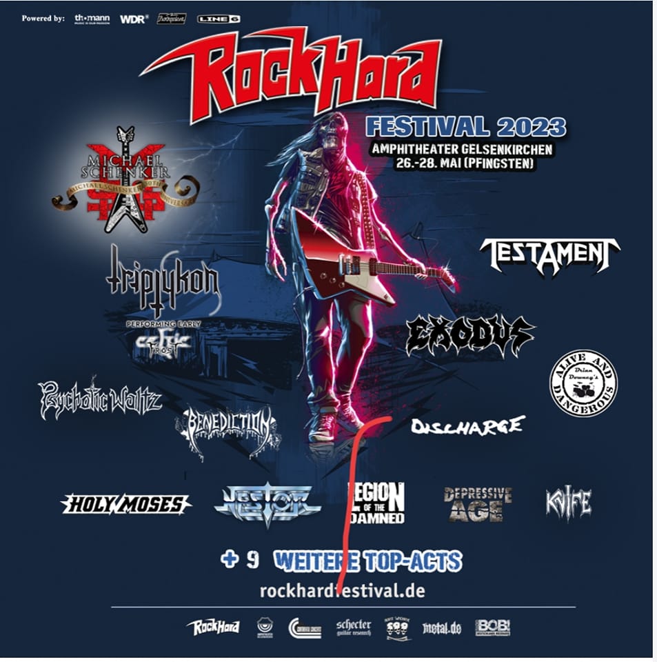 You are currently viewing ROCK HARD Festival 2023 – Neue Bands bestätigt: TRIPTYKON (mit Celtic Frost-Set) TESTAMENT, EXODUS u.a.