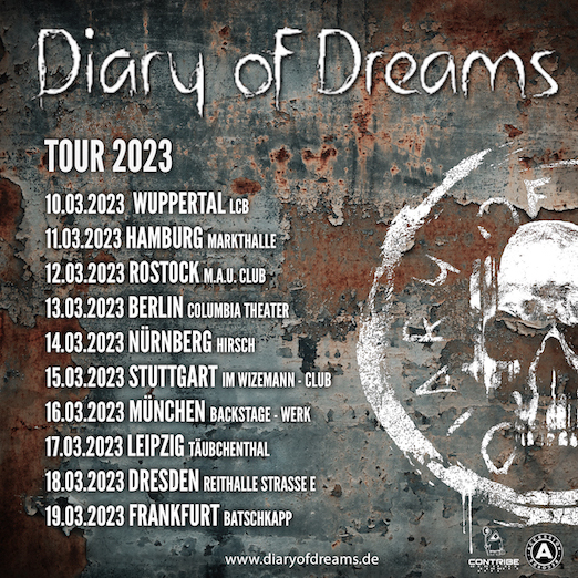 You are currently viewing DIARY OF DREAMS – Tour und Album angekündigt