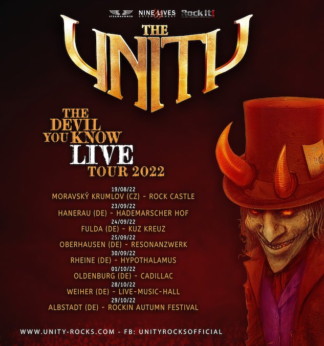 You are currently viewing THE UNITY – Auf “The Devil You Know“ Tour