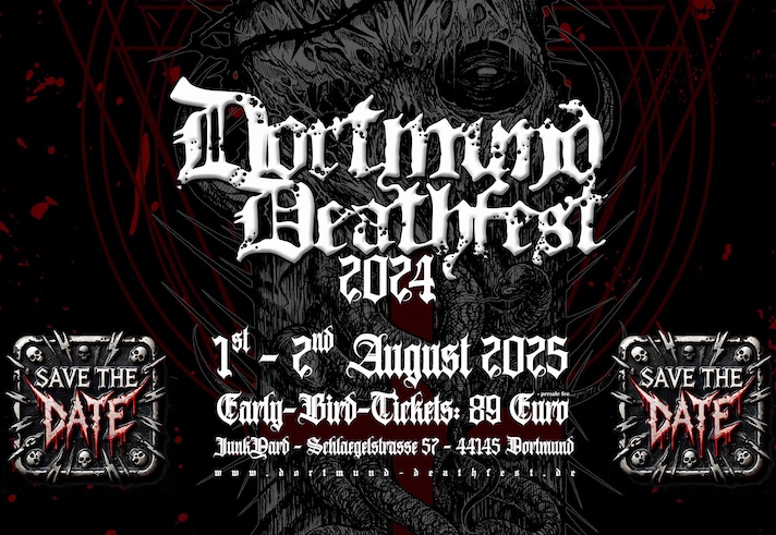 Mehr über den Artikel erfahren DORTMUND DEATHFEST 2025 – Bandwelle rollt: BENEDICTION, MACABRE, BRUJERA, MACERATION …