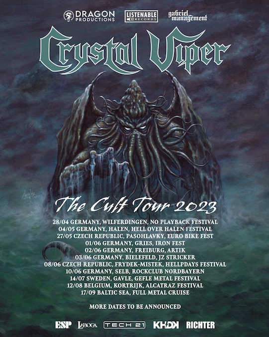 CRYSTAL VIPER â Kommen auf `The Cult` Tour - Obliveon