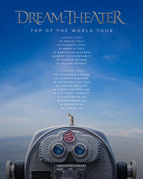You are currently viewing DREAM THEATER – „Top Of The World“ Europatour geht Anfang 2023 weiter!