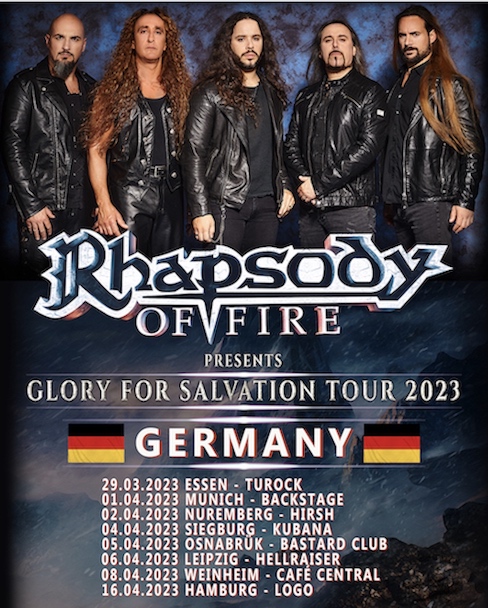 Read more about the article RHAPSODY OF FIRE – Tourdaten für 2023 bekannt gegeben