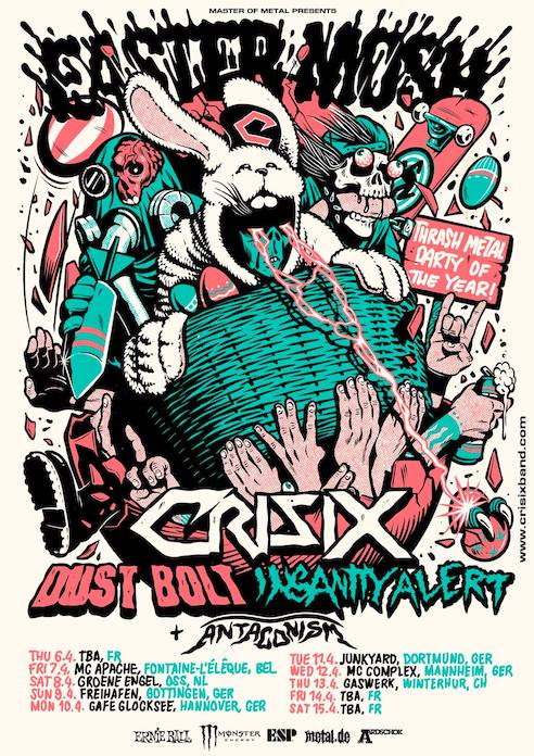 You are currently viewing CRISIX & DUST BOLT – Easter Mosh Tour für 2023 angekündigt