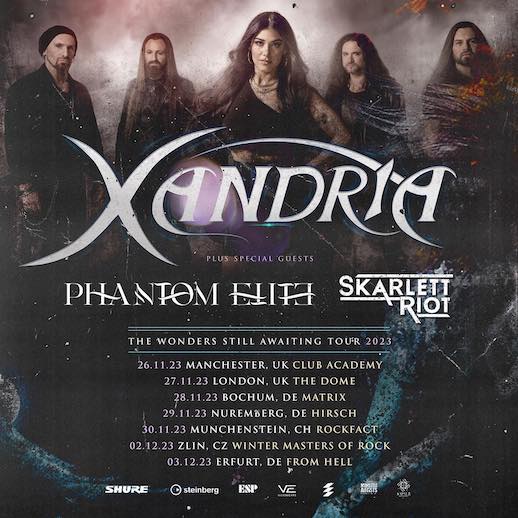 You are currently viewing XANDRIA – ` The Wonders Still Awaiting` Tour geht in die nächste Runde