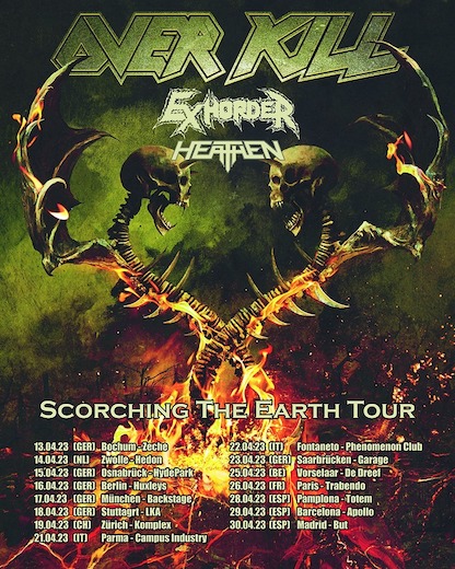 Read more about the article OVERKILL – Aus Killfest wird `Scorching The Earth` Tour mit EXHORDER & HEATHEN