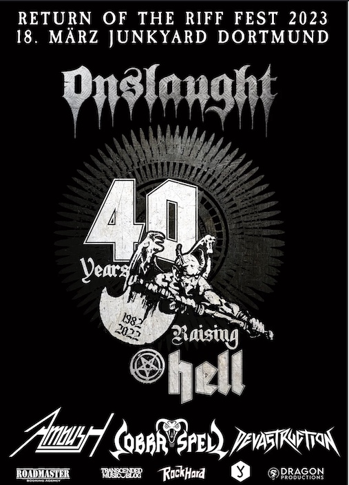 You are currently viewing `Return Of The Riff Fest` 2023 – ONSLAUGHT, AMBUSH, COBRA SPELL