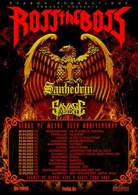 You are currently viewing ROSS THE BOSS – Kündigt `Kings Of Metal` Anniversary Tour an