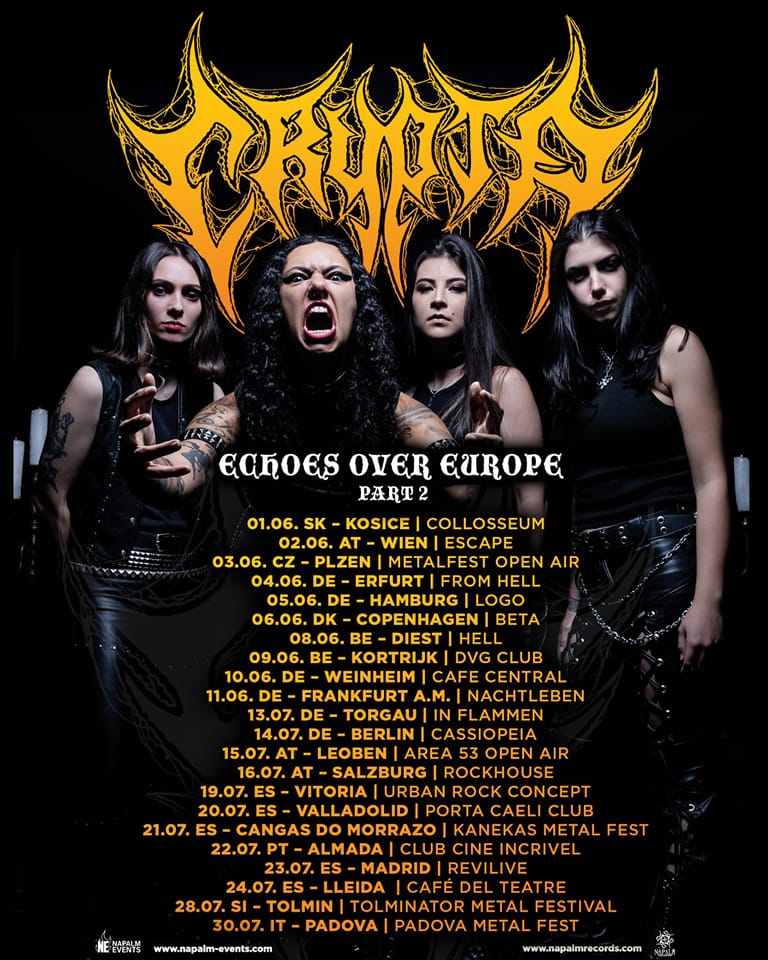 You are currently viewing CRYPTA – “Echoes over Europe” Tour Part 2