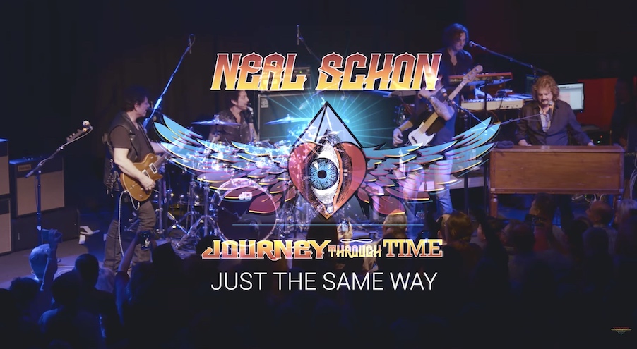 You are currently viewing NEAL SCHON  – JOURNEY Gitarrist zeigt `Just The Same Way` von “Journey Through Time”